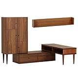 arne テレビ台 キャビネット ウォールシェルフ 完成品 日本製 配線収納 3点セット T-003 T3L-cabi WallBox F-1200 配線収納 サイドラック ブラウン