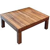 イタウバ製縁台 Solt ソルト W900×D900×H380mm (約29kg)※ビスに多少のサビがございます