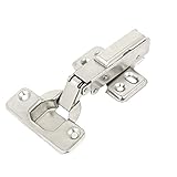 uxcell キャビネットコンシールヒンジ　ヒンジ　シルバートーン　メタル製ヒンジ　一個入