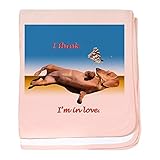 CafePress – Forever Love Baby Blanket – スーパーソフトベビー毛布、新生児おくるみ ピンク 04879086646832E