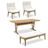 暮らしのデザイン 座り心地のよいダイニングセット 4点セット