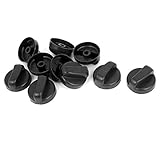 uxcell ガスストーブノブ ガスこんろ オーブンスイッチ 点火ツマミ コントロールノブ　バーナー　プラスチック製カム　10個入