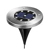 9LED ソーラーライト アウトドア 太陽光パネル充電 ガーデンライト 埋め込み式 IP65防水仕樣 光センサー 高輝度 配線不要 自動点灯/消灯 玄関先 屋外 庭 車道 歩道などに最適 防犯対策 雰