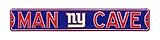 NFLニューヨークジャイアンツMan Caveスチールサイン、ブルー、36 " x 6 "