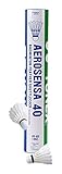 Yonex Aerosensa 40 Volant de badminton Blanc Lot de 12