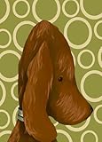 Oopsy daisy Major The Hound Dog Stretched Canvas Wall Art by Meghann O'Hara, 10 by 14-Inch by Oopsy 