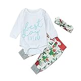 (プタス)Putars ベビー服 子供服 ロンパース 上下セット 女の子 長袖 BEST DAY EVER 可愛い 秋 冬 新生児 歩行服 出産お祝い 記念日 プレゼント 0-24ヶ月