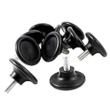 uxcell レベリングフット　家具アジャスター　メタルネジ　 プラスチックベース　8mm x 18mm x 45mm 　10個