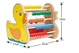 出産祝い　木のおもちゃ　アヒル　そろばん　ペグをたたく　レインボー ビーズ　幼児　知育玩具　誕生日プレゼント