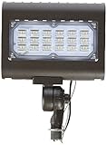Morris 71554 30W 5000K LED Flat Panel Flood Light with 1/2 Adjustable Knuckle Mount, 2995 lm, 120-27