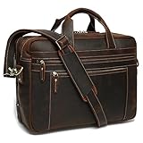 Lannsyne ビジネスバッグ 本革 メンズ ショルダーバッグ レザー 超大容量 15.6インチPC A4対応 2WAY 手提げバッグ パ