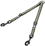 cocomall 犬用リード 2頭引リード 3M反射材料 牽引ロープ ペット用品 小型 、中型 、大型犬適用 散歩ひも 二匹の犬 多頭飼い お出かけ用 便利 丈夫 ナイロン製(L, ネオン・イエロー)