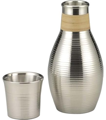 Amazon.co.jp: 大阪錫器(すずき) 大阪浪華錫器 伝統工芸 小酒器 肩反