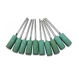 JINTONG ゴム砥石 2.35mmシャンク コーン ヘッド セラミック 研磨 マウント50個入り NO.31