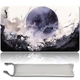 MTG Playmat+Mtg ゲームパッド、mtg Mouse Padゲームパッド60*35 CM、カードゲームプレイマット TCGとカードゲームパッド、マウスパッドデスクトップパッド トレーディングカード カードゲームプレイマット (Damnation,No Zone)
