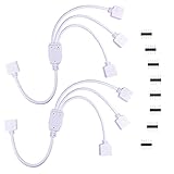 LitaElek 3分岐接続ケーブル 5 pin Flex LEDテープコネクタ30cm LED分配ケーブル 幅10mm、幅12mmのSMD 5050 RGBW RGBWW 柔軟なLEDテープライト 