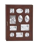 Deco 79 97233 Wood Glass Wall Photo Cabinet 21 x 27 [並行輸入品]
