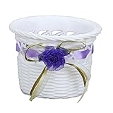 WINOMO 生花バスケット 藤カゴ 部屋飾り 撮影小道具 結婚式装飾