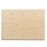 Sierra Lifestyles Traditional Switch Plate, 3 Blank, Natural Maple by Sierra Lifestyles