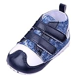 (ビグッド)Bigood ベビーファーストシューズ ズックシューズ 赤ちゃん 靴 滑め防ぐ 男の子 部屋履き 新生児 ネイビー13cm