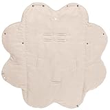 Wallaboo Baby Blanket Cozy Faux Suede with Thick Shearling Lining, Ecru by Wallaboo
