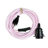 Swag Light - Hanging Pendant Light Cord Kit by Color Cord Company - Choose from multiple colors - Bl