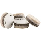 SoftTouch Ultimate Grip Felt pads for Wooden Furniture (4 pieces) - Oatmeal, 1 Round by Soft Touch