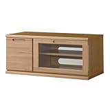 国産 完成品 扉・前板に天然木を使用したTVボード OFL-90TV [幅90.2cm 高さ40cm] 2341668