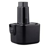 TOPCHANCESダイナミック省エネ電源ツールバッテリーfor Dewaltシリーズ9.6 V 3000 mAh Ni - MHブラックUS