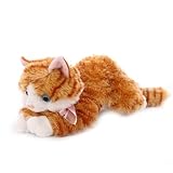 【SAQJEE】ぬいぐるみ 小さい スタイルネコ 猫 置物 可愛い リアル ファー ネコ 猫ぬいぐるみ ネコ 猫 抱き枕 お祝い ふわふわぬいぐるみ ネコ 猫縫い包み 30cm クマ 置き型 ふわふわ お人形 女性 D 抱き枕 プレゼント 小さいサイズ