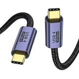 USB4 ケーブル 2M USB C ケーブル 20Gbps高速データ転送 PD対応 100W急速充電 8K映像出力 Thunderbolt 3対応 高耐久ナイロン編組 MacBook、Surface、Galaxy、Pixel、Xperia等Type-c機種対応