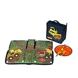 Constructive Eating - COMBO - Construction Transforming Lunch Tote, Plate, and Utensil Set [並行輸入品]