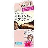 【マンダム】ルシードエル　ミルクジャムヘアカラー＃カフェシフォン（医薬部外品）　１剤４０ｇ／２剤８０ｍｌ／アフターカラー美容液５ｇ