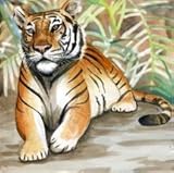 Bengal Tigerセラミック装飾壁アートタイル8 x 8