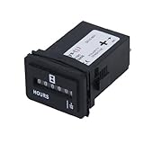 P Prettyia ボート　車　トラック　エンジン　アワーメーター防水　10V-80V DCの時間計　高品質