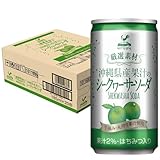 神戸居留地 厳選素材 沖縄県産果汁のシークワーサーソーダ 缶 185ml ×20本 飲み切りサイズ [ 手摘み シークアーサ 炭酸飲料 炭酸ジュース ]