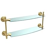 Allied Brass RW-34/18-SN 24'Glass Shelf with TB Antique Brass [並行輸入品]