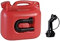 ヒューナースドルフ Hunersdorff premium 5L 燃料タンク ［ 正規輸入品 純正ノズル付きセット ］ポリタンク フューエルカン プレミアム 5L ウォータータンク 燃料 灯油 タンク キャニスター キャンプ (レッド)