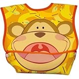 Dex Dura Bib Big Mouth,9-24 months,Orange - Monkey by Dex [並行輸入品]