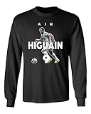 Juventus Gonzalo Higuain " Air Higuain "サッカーメンズ長袖Tシャツ
