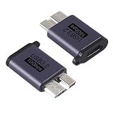 USB 3.0 Type-C メス - Micro B オス アダプター - モバイルハードディスク用 2個セット