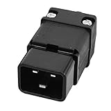 SODIAL(R) 2イン1 16A 250VAC IEC320 シリーズC19プラグC20ソケット　電源コード用