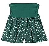 【 アウトレット 】 Angeliebe エンジェリーベ マタニティ ショート フレア パンツ 妊婦服 ズボン 裏地付 L ブルー グリーン 系