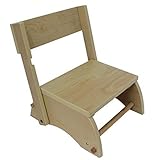 Teamson Kids - Windsor Kids Wooden Step Stool - Small / Natural [並行輸入品]