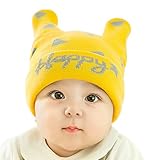 (よキーよ)Yokeeyo ニット帽 毛糸 かわいい耳付き帽子 新生児帽子 ベビー用帽 赤ちゃん キッズ 帽子 男の子 女の子 男女児 秋冬 防寒 スタイリッシュ