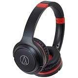 オーディオテクニカ Bluetooth対応ワイヤレスヘッドホン（ブラックレッド）audio-technica ATH-S200BT BRD