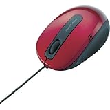 エレコム:エレコム 3ボタンBlueLEDマウス(レッド) M-BL17UBRD 型式:M-BL17UBRD