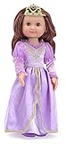 Melissa & Doug Larissa 14-Inch Poseable Princess Doll With Purple Gown and Tiara [並行輸入品]