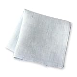 [Cadeau屋] リネンハンカチ カラー リネン 100% 45×45㎝ 薄手 吸水 速乾 上品 天然素材 ライトブルー