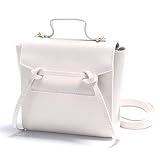 ２Way変わったデザインの上品なミニハンドバッグ／アイボリー